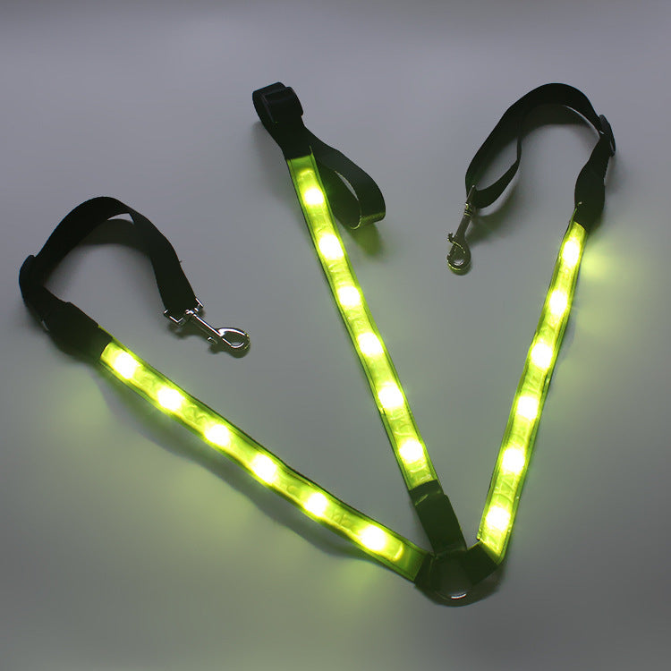 KFX-0998845 Luminous Chest Strap LED Cinch Harness for Horses - Polyester Material, Four Season Use