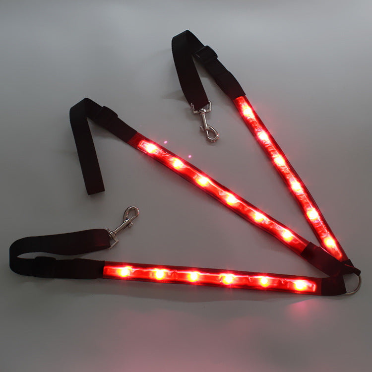 KFX-0998845 Luminous Chest Strap LED Cinch Harness for Horses - Polyester Material, Four Season Use