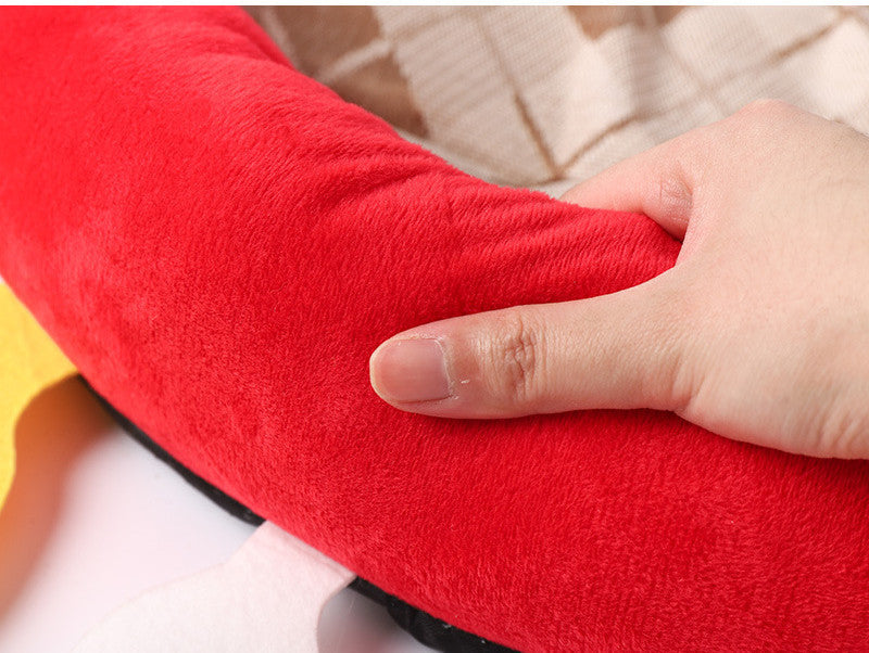 KFX-0999613 Crab Style Pet Nest Mat for Small Dogs - Soft and Easy to Clean, Available in Two Sizes