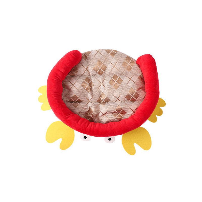 KFX-0999613 Crab Style Pet Nest Mat for Small Dogs - Soft and Easy to Clean, Available in Two Sizes