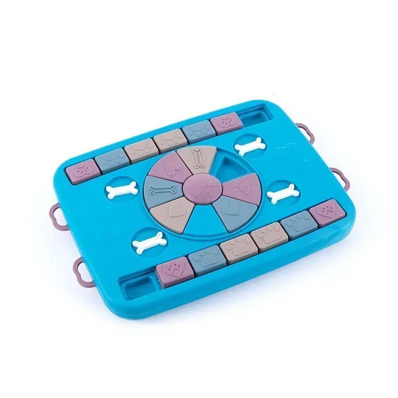 KFX-0999741 Interactive Pet Puzzle Toy for Dogs and Cats - Slow Feeder IQ Training Bowl, Non-Slip Design 39x28x5 cm