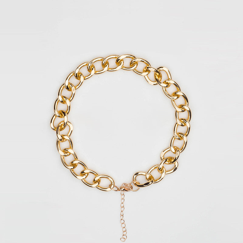 KFX-1001533 Metal Dog and Cat Necklace - Gold, Medium (36cm + 7cm Chain) & Large (46cm + 7cm Chain)