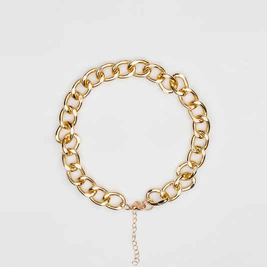 KFX-1001533 Metal Dog and Cat Necklace - Gold, Medium (36cm + 7cm Chain) & Large (46cm + 7cm Chain)