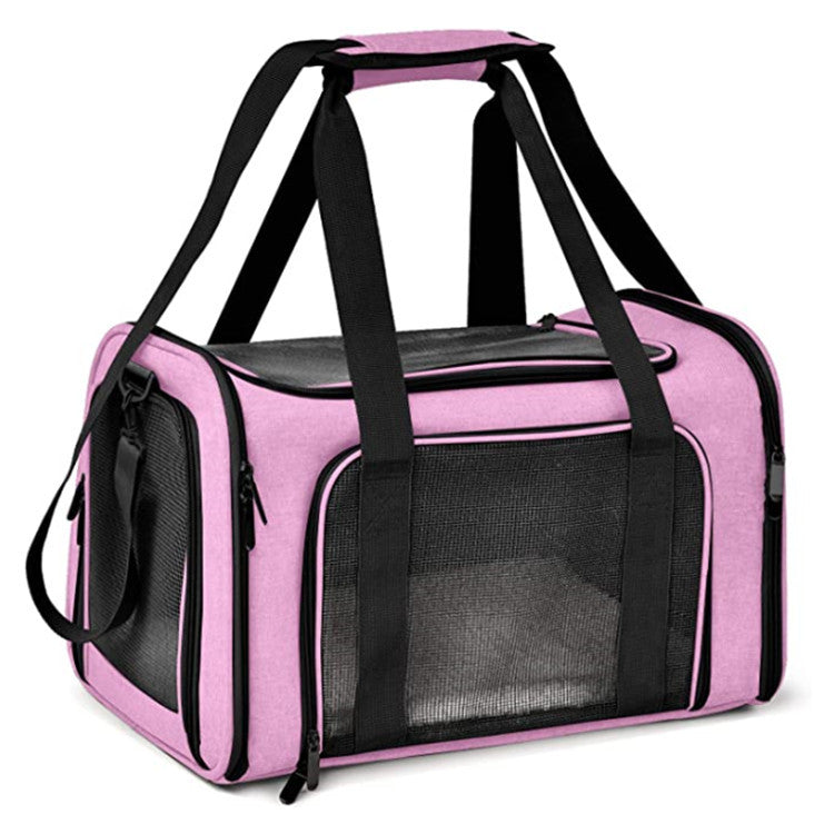 KFX-1001789 One-Shoulder Pet Transport Bag - Easy Carry Oxford Pet Bag for Cats and Dogs