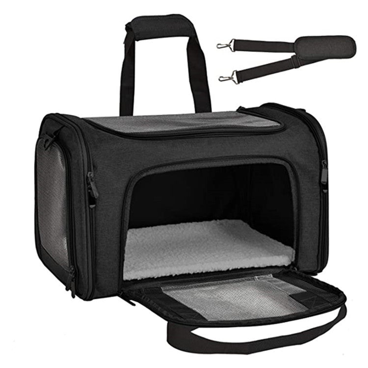 KFX-1001789 One-Shoulder Pet Transport Bag - Easy Carry Oxford Pet Bag for Cats and Dogs