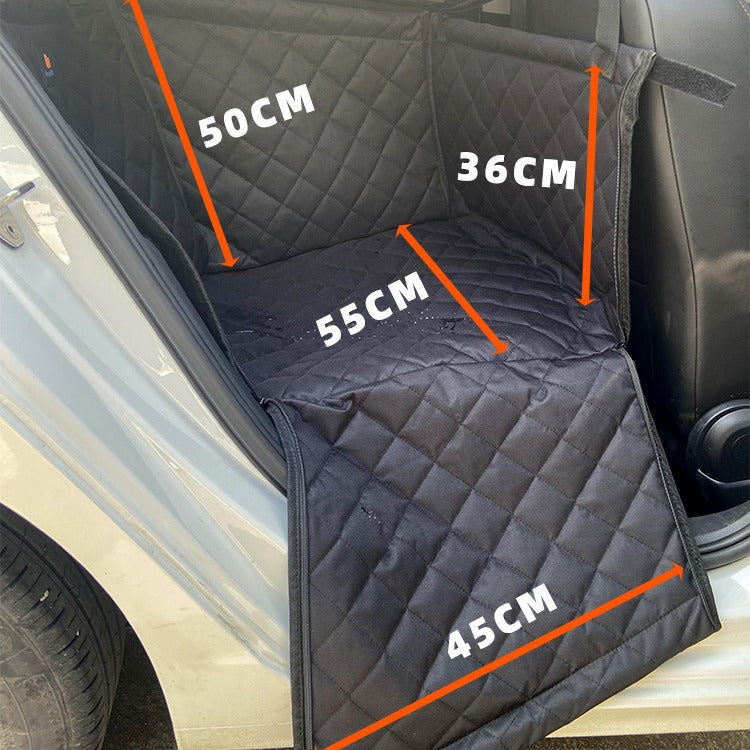 KFX-1004349 Pet Safety Seat Mat for Dogs - Anti-Dirty Car Rear Basket, Cloth Material, 55x45x50cm