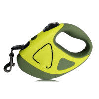 KFX-1005117 Automatic Retractable Dog Leash with LED Light and Anti-Slip Handle, 3m/5m Durable Braid Pet Supply