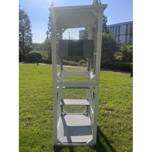 KFX-1008957 Large Indoor Outdoor Cat Climbing Frame with Cozy Sleeping Area
