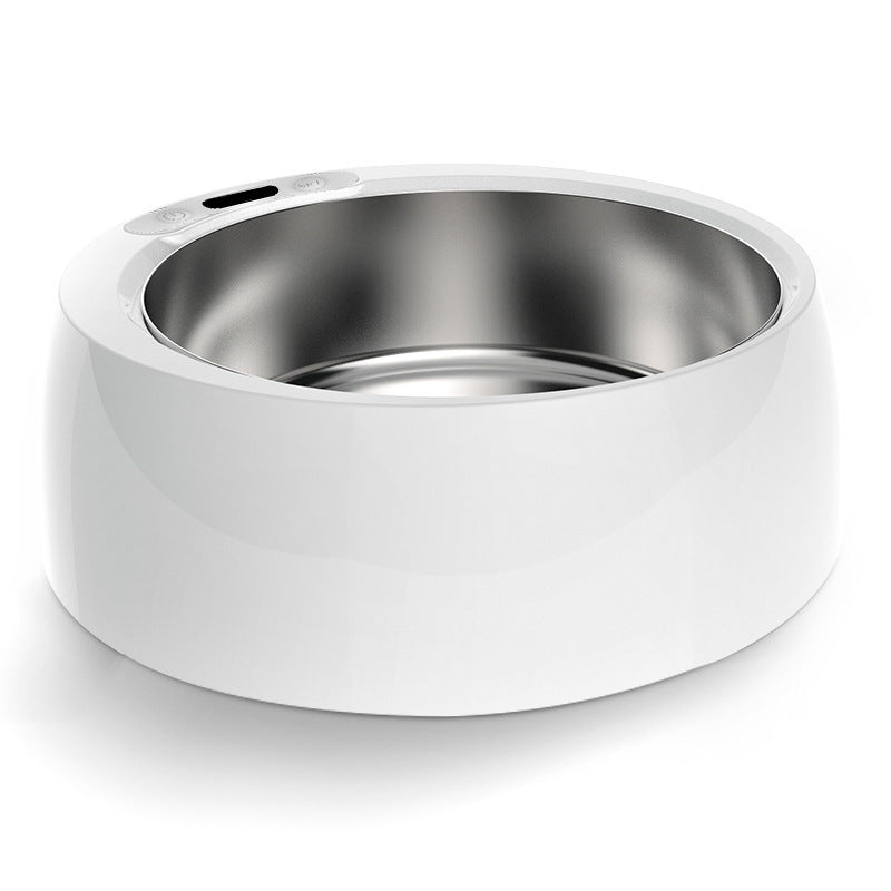 KFX-1009085 Smart Stainless Steel Heated Bowl for Dogs and Cats, Detachable Round Design