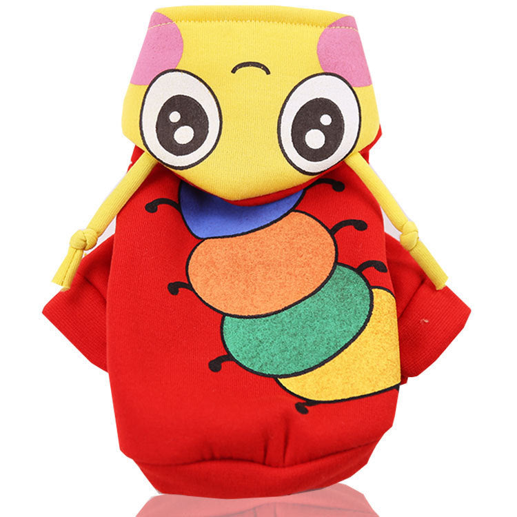 KFX-1009725 Cartoon Pet Coat for Small to Medium Dogs - Owl, Dinosaur, Duck, Tiger, Caterpillar Designs