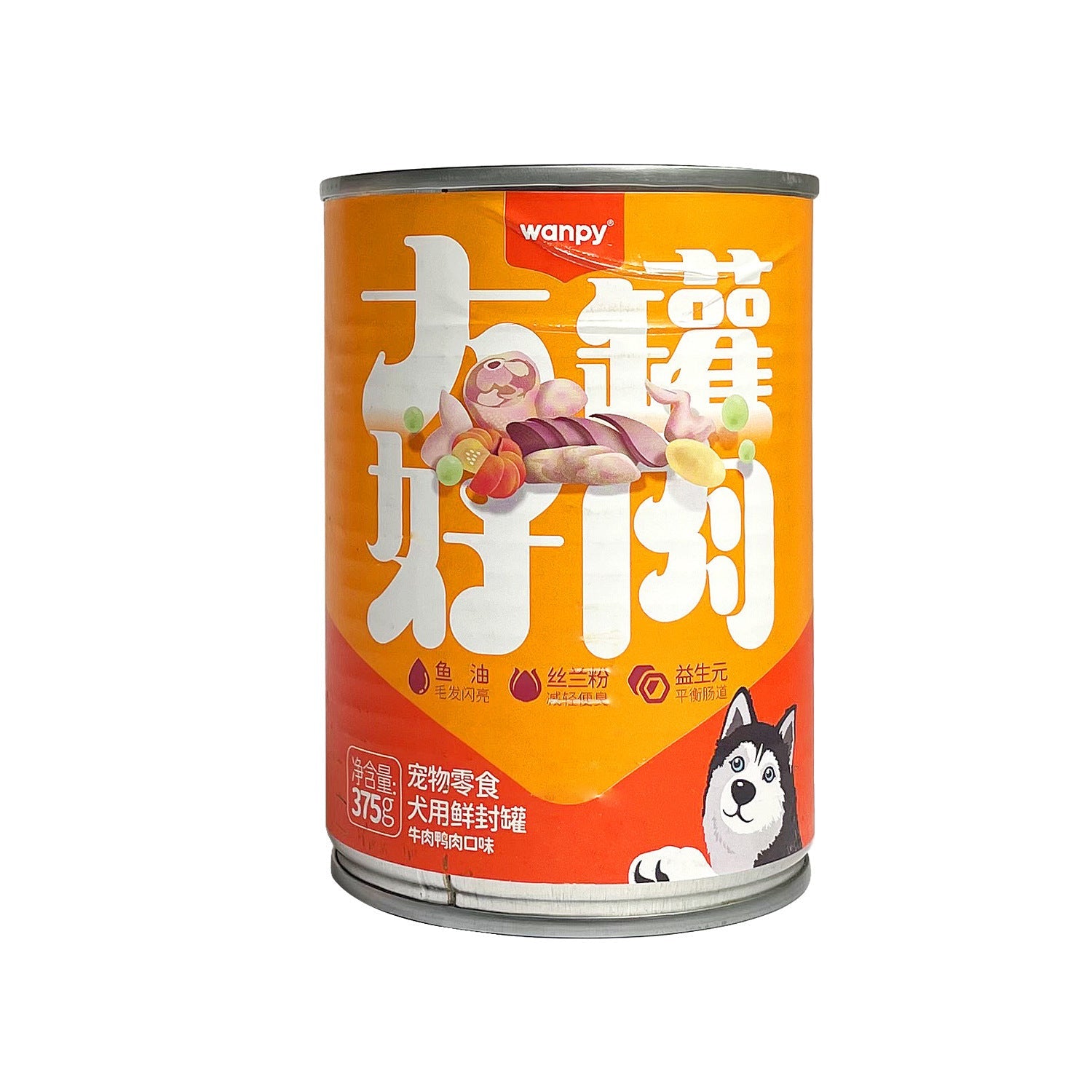 KFX-1011133 Naughty Dog Canned Beef and Chicken Wet Food - 375g Jar with Meaty Varieties and Nutritious Ingredients
