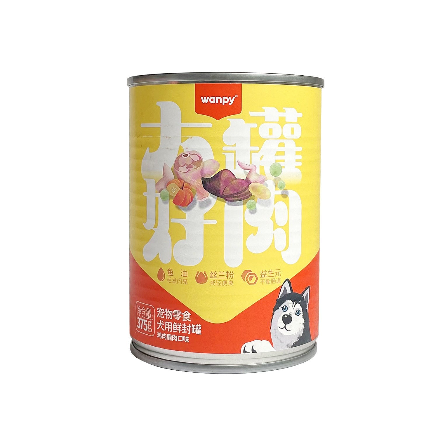 KFX-1011133 Naughty Dog Canned Beef and Chicken Wet Food - 375g Jar with Meaty Varieties and Nutritious Ingredients