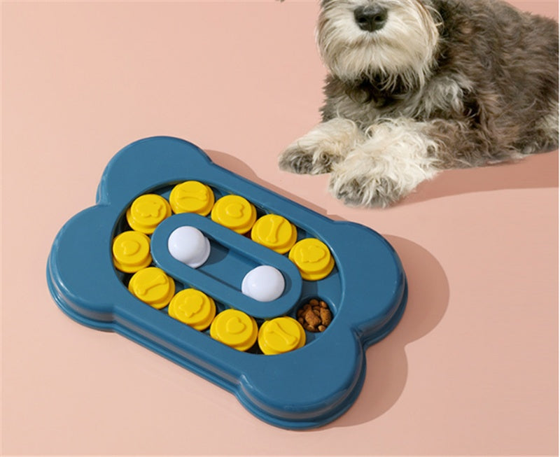 KFX-1011901 Interactive Pet Puzzle Feeding Toy for Dogs - Engaging Educational Activity, Available in Blue, Pink, Green