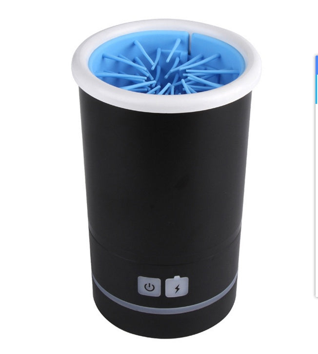 KFX-1012925 USB Portable Paw Washing Cup with Soft Silicone Brush and Long Battery Life - Multiple Colors Available