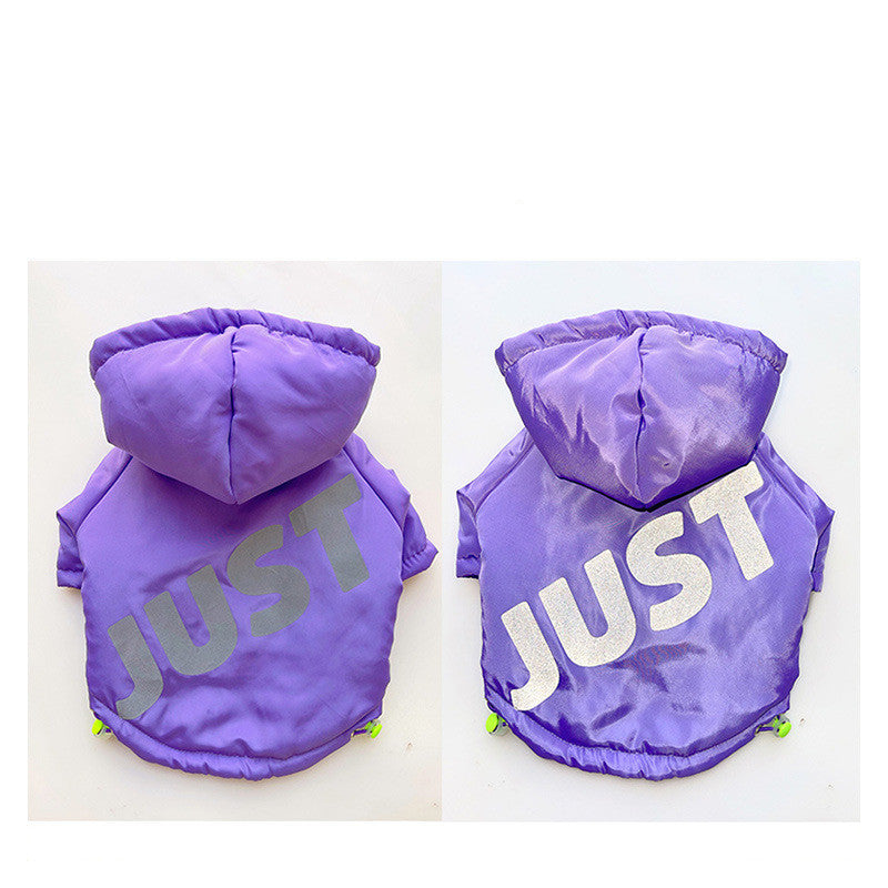 KFX-1015229 Cozy Purple Winter Dog Cotton Clothes for Warmth and Style