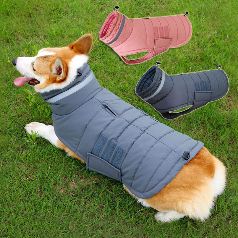 KFX-1015485 Warm Waterproof Dog Coat with Thicken Vest for Medium to Large Dogs