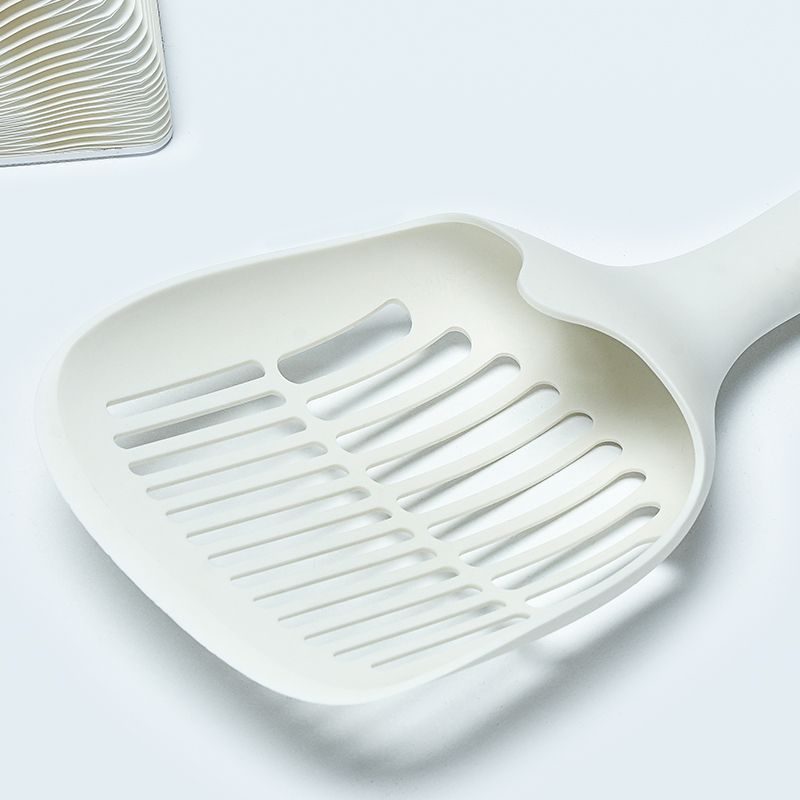 KFX-1016509 Self-Cleaning Cat Litter Scoop with Base - Durable Plastic Shovel for Efficient Pet Litter Maintenance