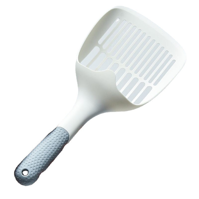 KFX-1016509 Self-Cleaning Cat Litter Scoop with Base - Durable Plastic Shovel for Efficient Pet Litter Maintenance