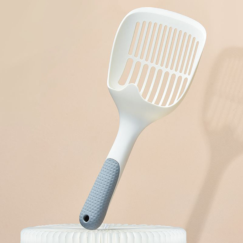 KFX-1016509 Self-Cleaning Cat Litter Scoop with Base - Durable Plastic Shovel for Efficient Pet Litter Maintenance