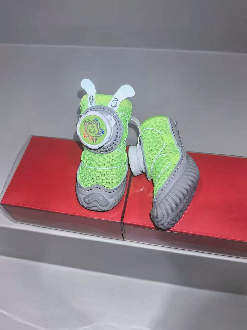 KFX-1017661 Breathable Mesh Pet Shoes for Small Dogs with Rotating Button - Multiple Colors Available