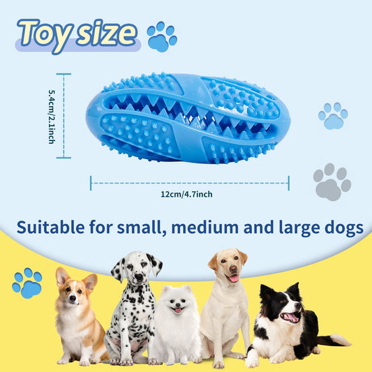 KFX-1018301 Interactive Puzzle Food Dispensing Ball for Dogs - Bite-Resistant Rubber Toy for Dental Health & Boredom Relief