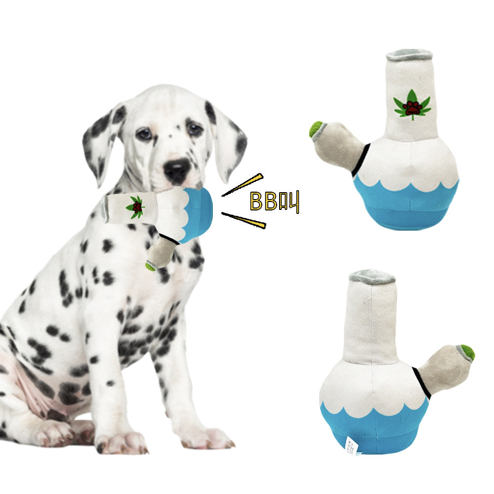 KFX-1019453 Bite-Resistant Plush Pet Toy - Creative Kettle Doll Design, 24cm