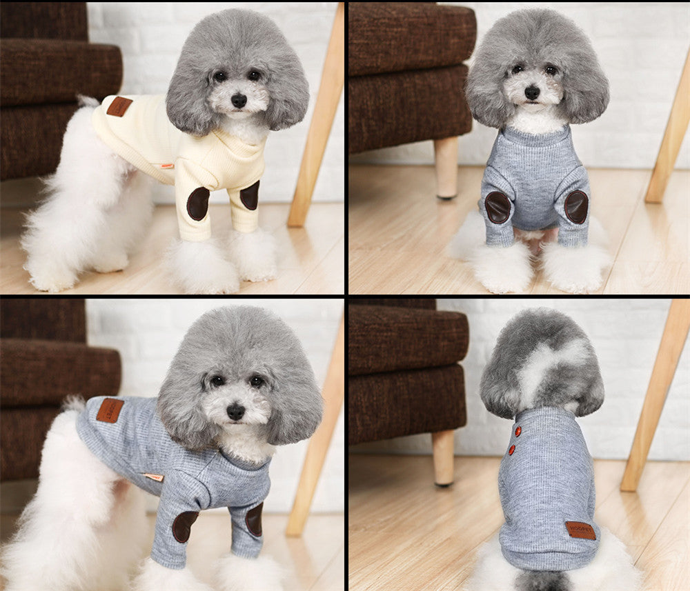 KFX-1021373 Casual Pullover Sweater for Small Dogs and Cats - Two-Legged Design