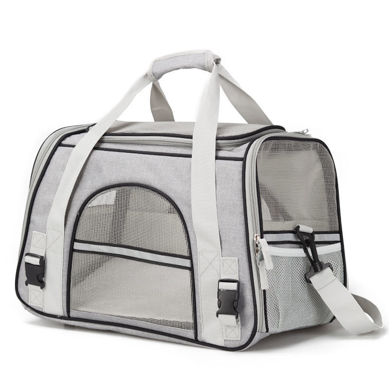 KFX-1023037 Portable Foldable Dog and Cat Backpack with Large Capacity and Optional Blanket or Mat