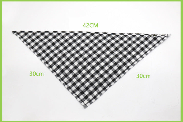 KFX-1024189 Scottish Cotton Triangle Scarf - Soft, Lightweight Fabric