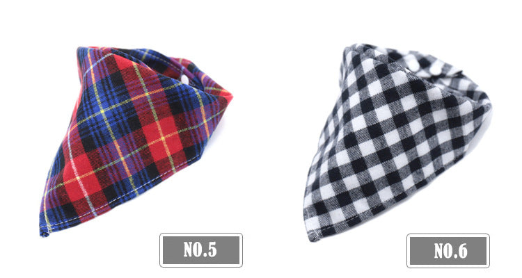 KFX-1024189 Scottish Cotton Triangle Scarf - Soft, Lightweight Fabric