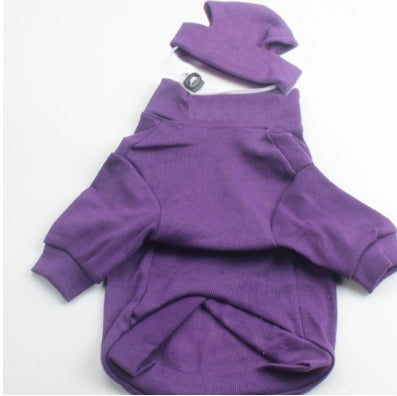 KFX-1024957 Casual Cotton Pet Shirt for Small and Medium Dogs in Black, White, Orange, Light Blue - Autumn/Winter Wear