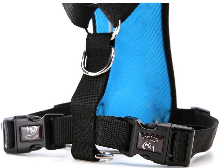 KFX-1025853 Breathable Mesh Dog Harness with Adjustable Chest Strap and Durable D-Ring
