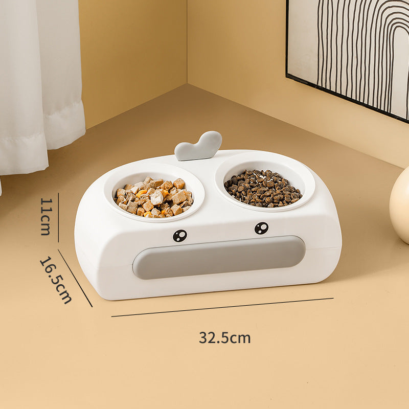 KFX-1032509 Cat Food and Water Bowl with Leak-Proof Design and Integrated Neck Protection – Available in Colorful Options