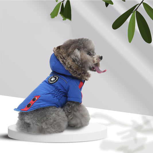 KFX-1037373 Cotton Chest-Back Zip Jacket for Dogs in Multiple Colors and Sizes