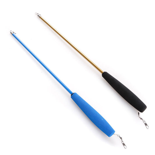 KFX-1038909 Colorful Feather Replacement Head for Cat Toy Fishing Rod - 12 Piece Set