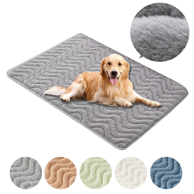 KFX-1039933 Plush Thick and Warm Pet Bed Cushion for Dogs and Cats - Sleeping Nest for Kennels and Cages