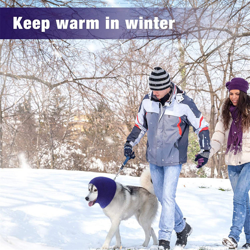 KFX-1042877 Thickened Warm Earmuffs for Pets - Available in Blue, Purple, and Gray