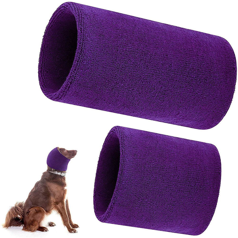 KFX-1042877 Thickened Warm Earmuffs for Pets - Available in Blue, Purple, and Gray