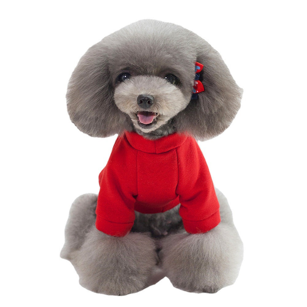 KFX-1043133 Cozy Brushed Hoodies for Dogs in Various Colors and Sizes