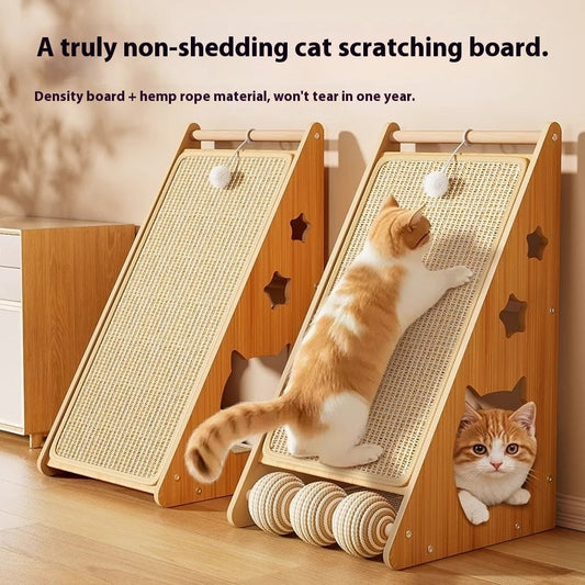 KFX-1044029 Vertical Wear-Resistant Cat Scratch Board with Sisal Hemp Rope