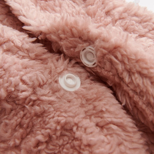 KFX-1044413 Double-Sided Velvet Dog Clothes in Pink, Apricot, and Gray Sizes S-XXL