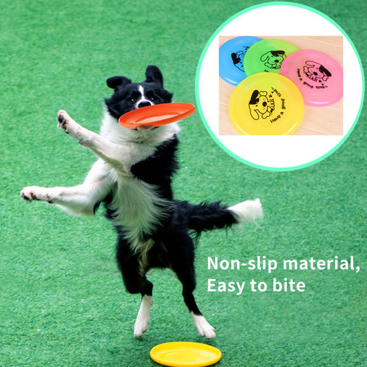 KFX-1044669 Interactive Silicone Flying Disc Toy for Dogs & Cats – Assorted Colors, Durable & Chew-Resistant Pet Training Game
