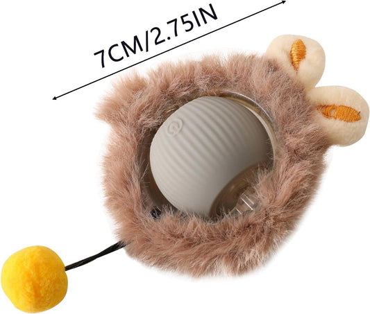 KFX-1045309 Automatic Interactive Rolling Ball Toy for Cats and Dogs, Durable Self-Moving Pet Playball