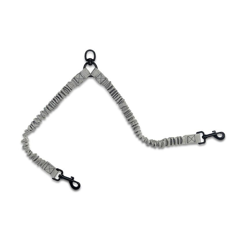 KFX-1047613 Reflective Double Head Strap Dog Leash - Versatile Design for Two Dogs, Various Colors