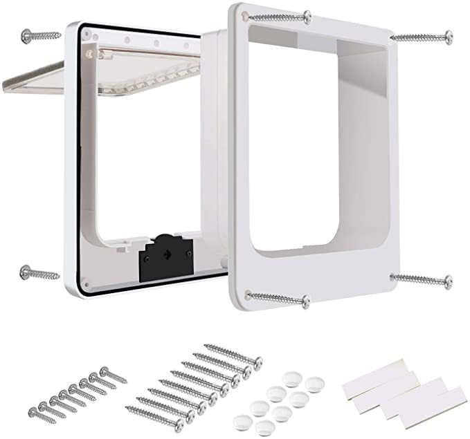 KFX-1049277 Interior Cat and Dog Door with Rotary Lock and Magnetic Closure - Weatherproof, Multiple Sizes Available