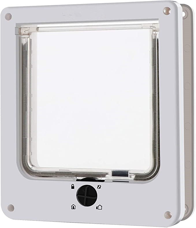 KFX-1049277 Interior Cat and Dog Door with Rotary Lock and Magnetic Closure - Weatherproof, Multiple Sizes Available