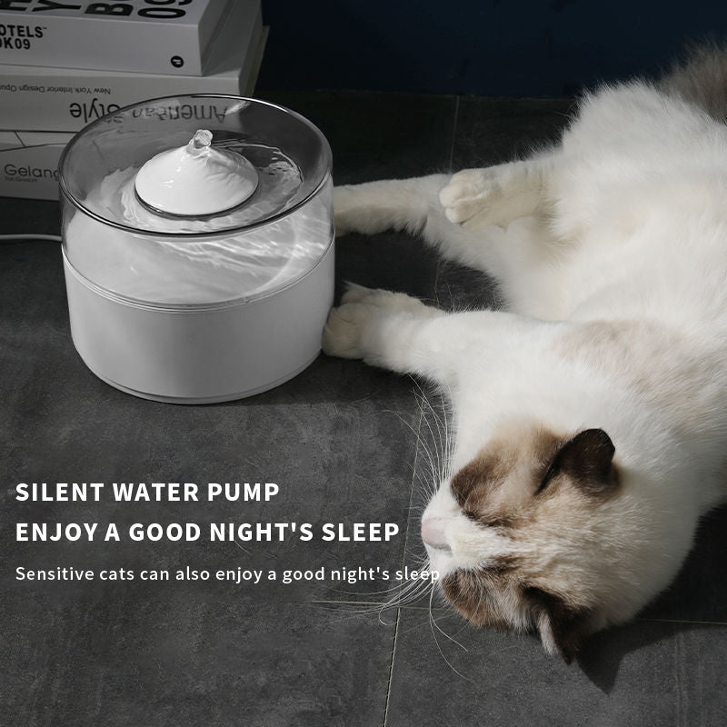 KFX-1049661 Automatic Cat Water Dispenser with Simple Design and Durable ABS Material