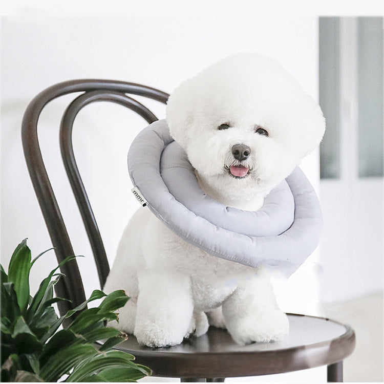 KFX-1051581 Pet Anti-Licking Ring in Dark Blue and Light Gray - General Use