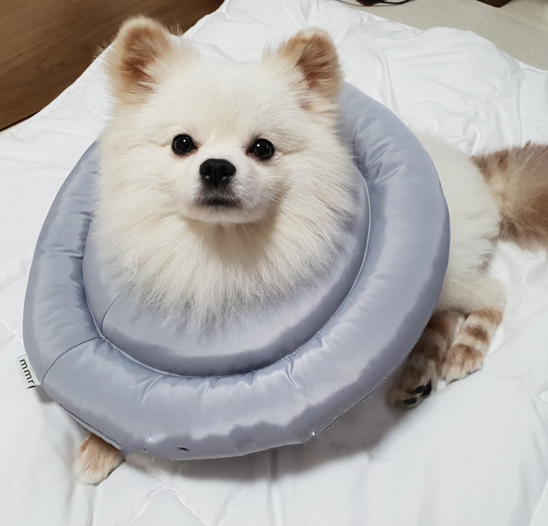 KFX-1051581 Pet Anti-Licking Ring in Dark Blue and Light Gray - General Use