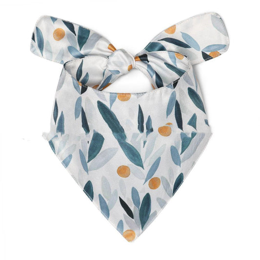 KFX-1056957 Summer Floral Pattern Dog Scarf and Saliva Towel in Various Colors